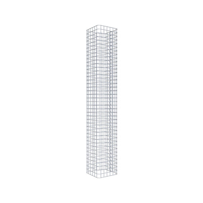 Gabionensäule eckig 32 cm x 32 cm, 200 cm Höhe, MW 5 cm x 5 cm