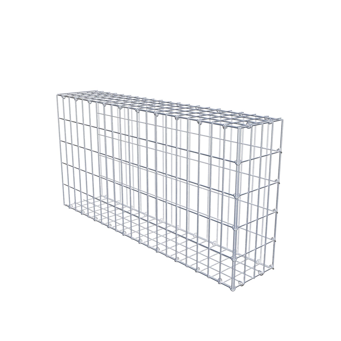 Anbaugabione Typ 2 100 cm x 50 cm x 20 cm, Maschenweite 5 cm x 10 cm, C-Ring