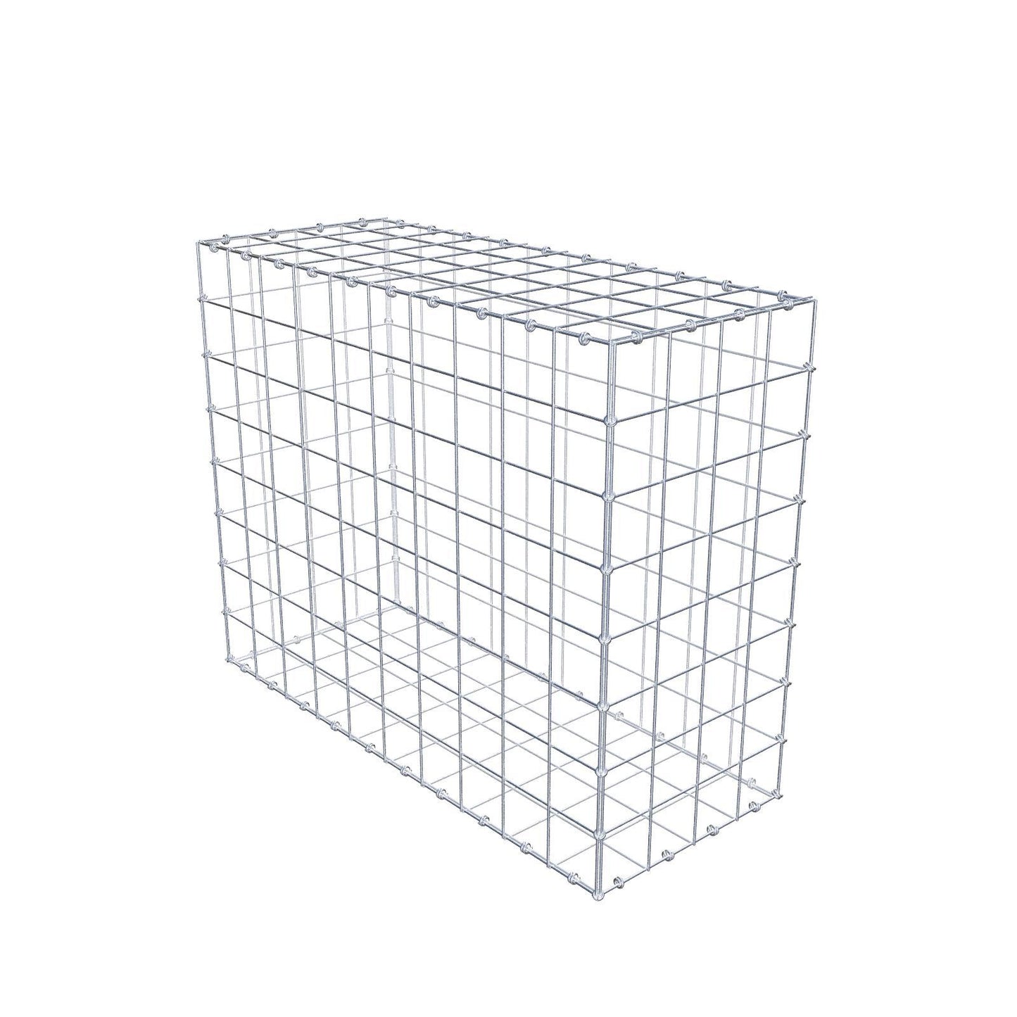 Gabion 100 cm x 80 cm x 40 cm (L x H x D), maskstorlek 10 x 10 cm, spiralring