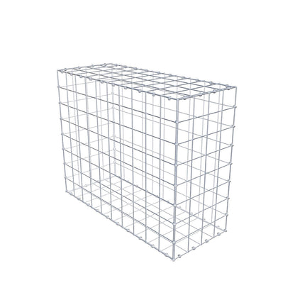 Gabion 100 cm x 80 cm x 40 cm (L x H x D), maskstorlek 10 x 10 cm, spiralring