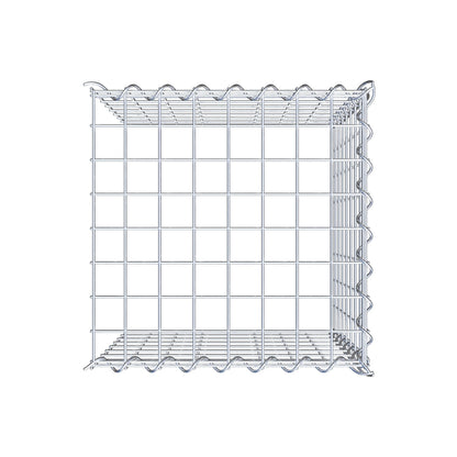 Gabbione aggiuntivo tipo 4 40 cm x 40 cm x 40 cm (L x H x P), dimensione maglia 5 cm x 5 cm, a spirale