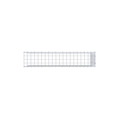 Gavión acoplable tipo 4 100 cm x 50 cm x 20 cm (L x A x P), malla 5 cm x 5 cm, anillo en C