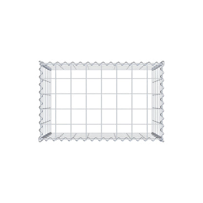 Anbaugabione Typ 3 80 cm x 50 cm x 50 cm (L x H x T), Maschenweite 10 cm x 10 cm, Spirale