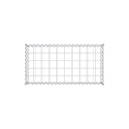 Gabion 100 cm x 20 cm x 50 cm (L x H x D), maskstorlek 10 cm x 10 cm, spiral