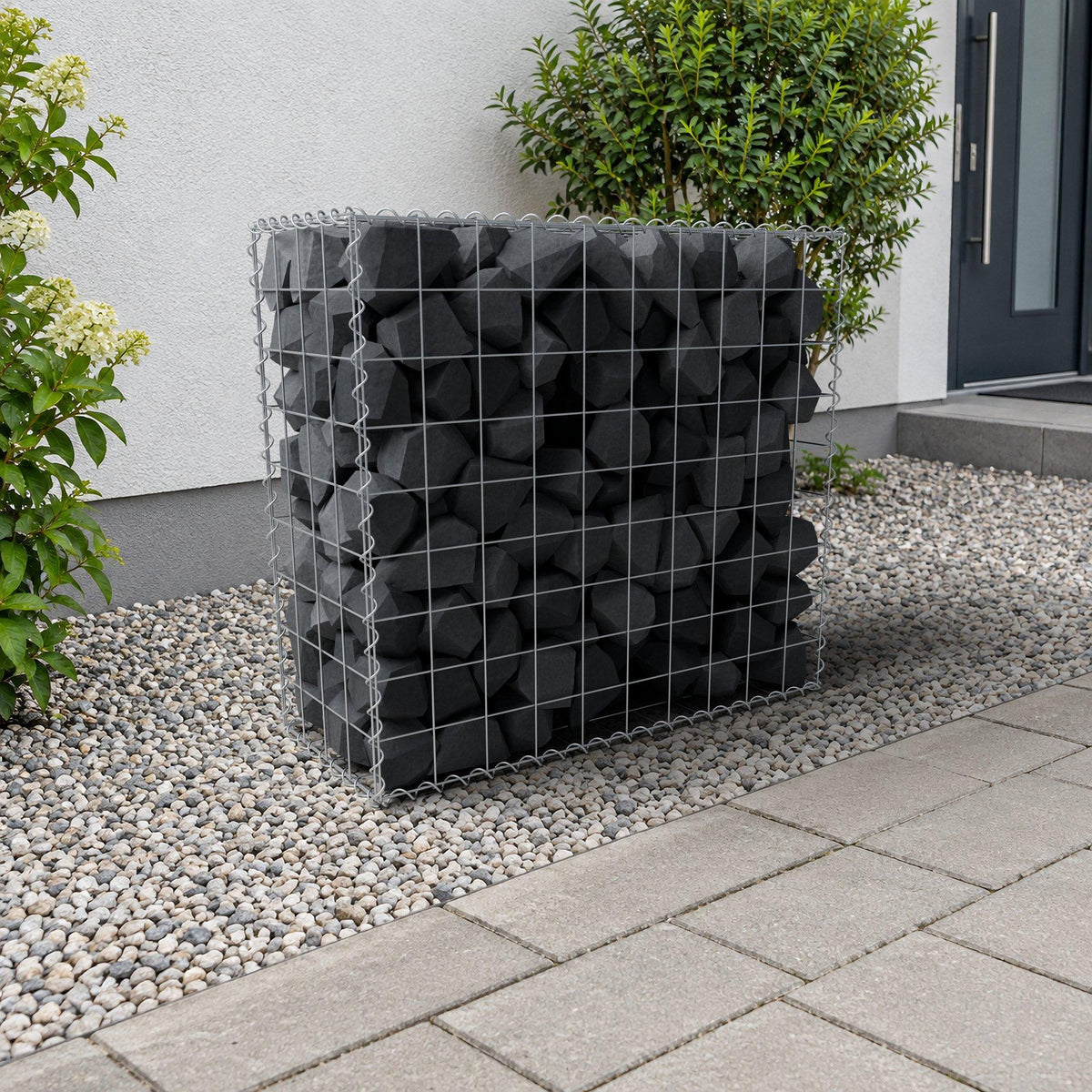 Gabione 100 cm x 90 cm x 40 cm (L x H x T), Maschenweite 10 cm x 10 cm, Spirale