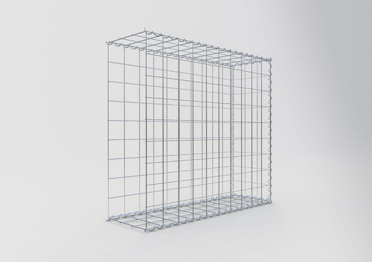 Opvokset gabion type 2 100 cm x 90 cm x 30 cm (L x H x D), maskestørrelse 10 cm x 10 cm, spiral