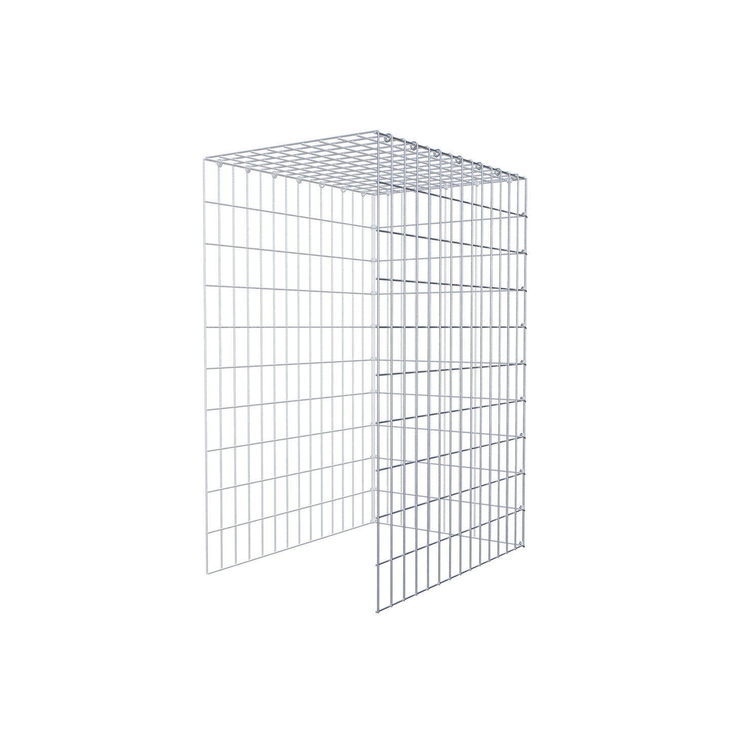 Fourche rapportée type 4 100 cm x 70 cm x 50 cm (L x H x P), mailles 5 cm x 10 cm, anneau C