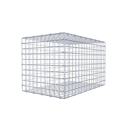 Gabbione 80 cm x 50 cm x 50 cm (L x H x P), maglia 5 cm x 5 cm, anello a C
