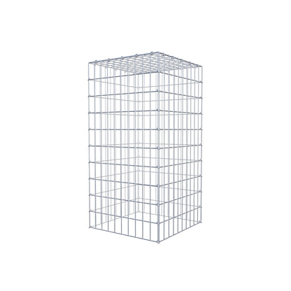 Mounted gabion type 3 100 cm x 50 cm x 50 cm (L x H x D), mesh size 5 cm x 10 cm, C-ring