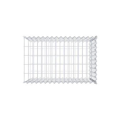 Anbaugabione Typ 2 80 cm x 50 cm x 50 cm (L x H x T), Maschenweite 5 cm x 10 cm, Spirale
