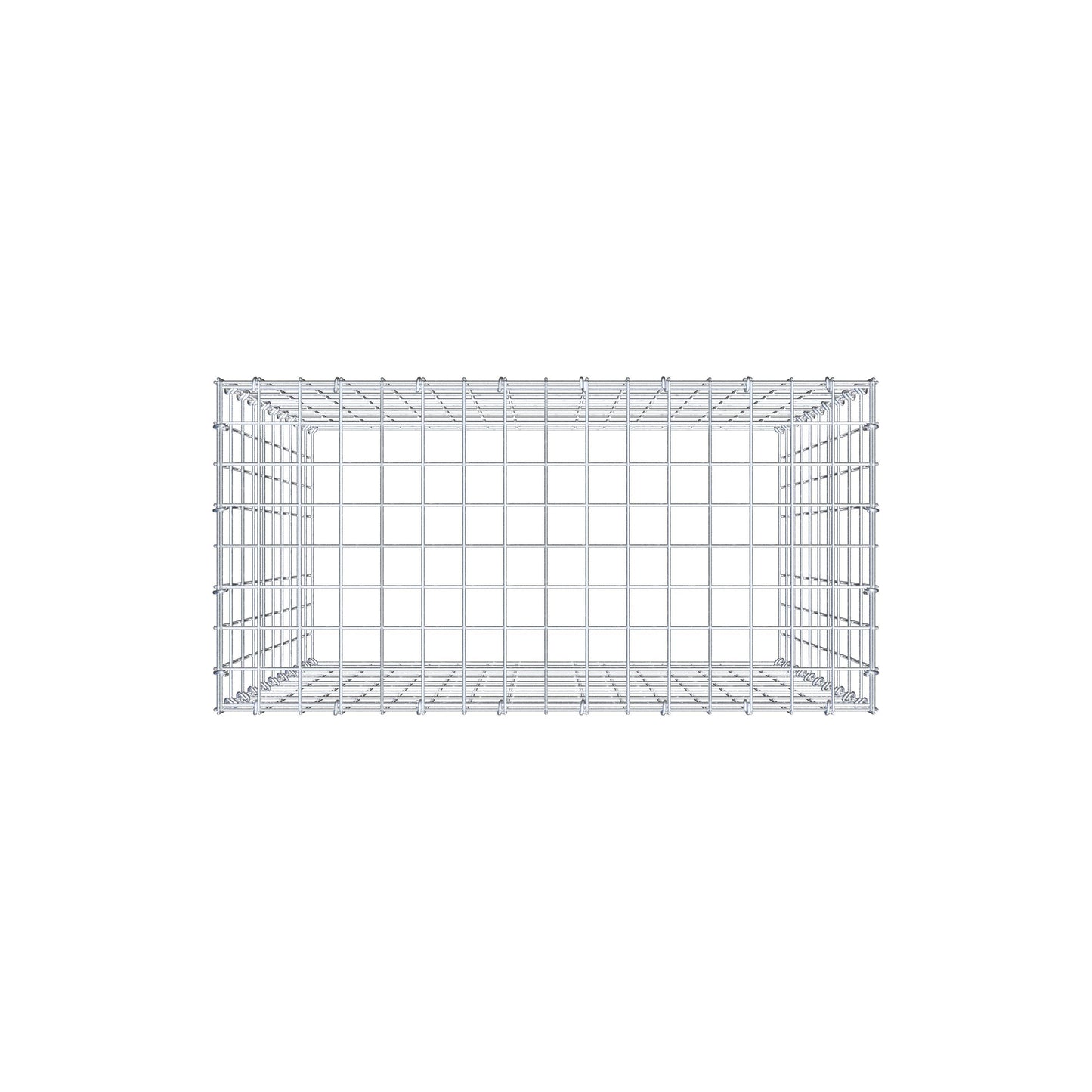 Anbaugabione Typ 3 100 cm x 80 cm x 40 cm (L x H x T), Maschenweite 5 cm x 10 cm, C-Ring