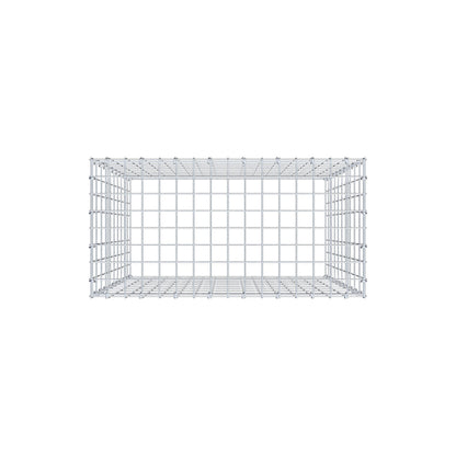 Anbaugabione Typ 3 100 cm x 80 cm x 40 cm (L x H x T), Maschenweite 5 cm x 10 cm, C-Ring