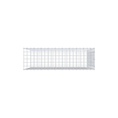 Gavión complementario de tipo 2 100 cm x 80 cm x 30 cm (largo x alto x fondo), malla 5 cm x 5 cm, anillo en C
