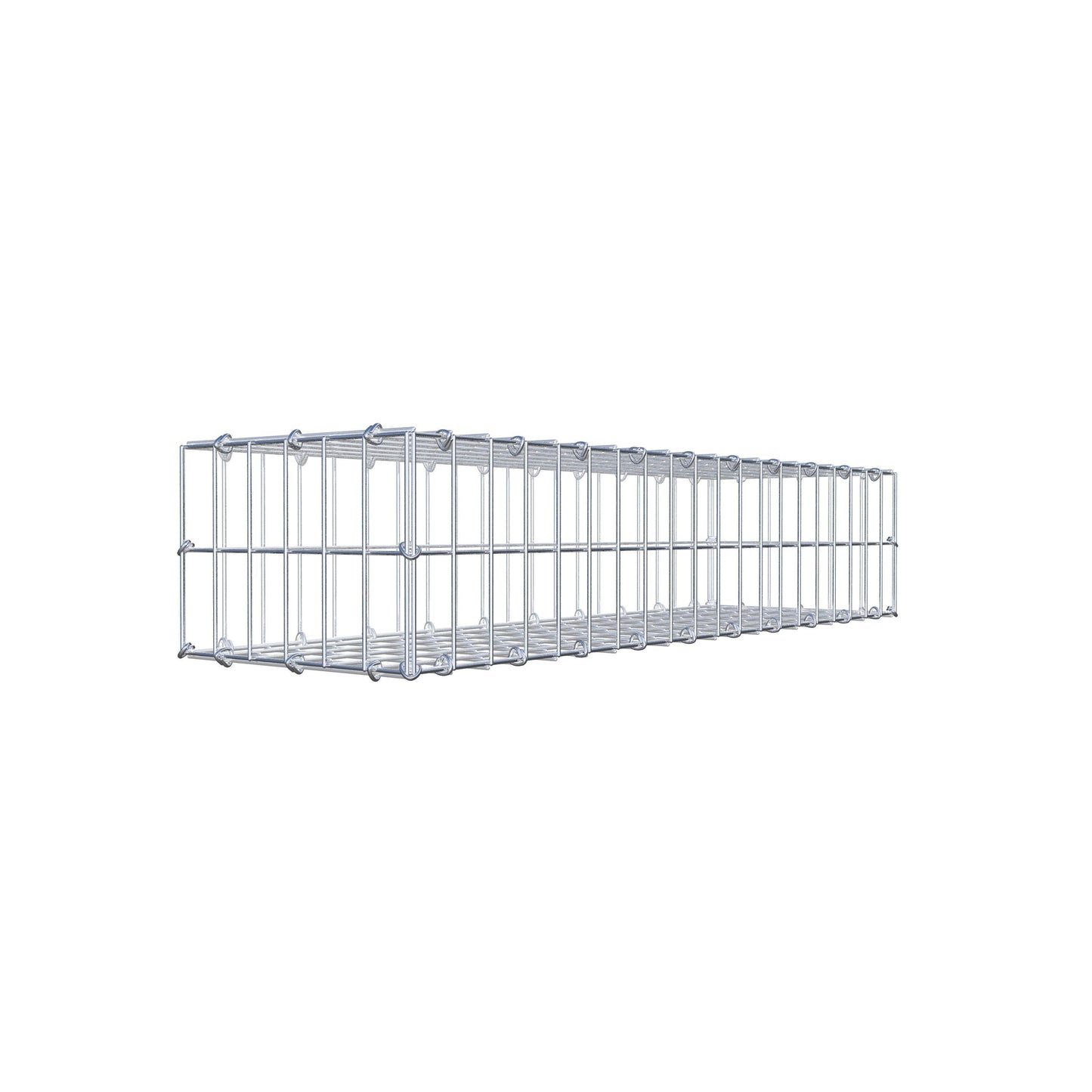 Gabion 100 cm x 20 cm x 30 cm (L x H x D), mesh size 5 cm x 10 cm, C-ring
