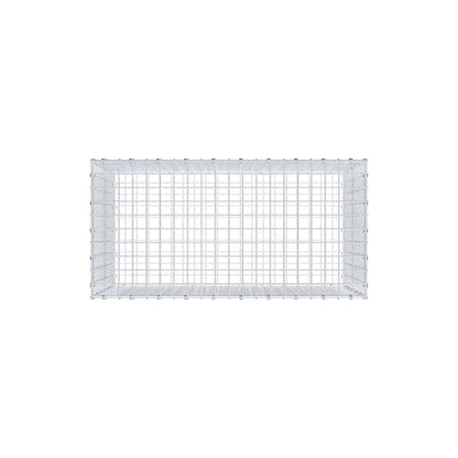 Schanskorf 100 cm x 60 cm x 50 cm (L x H x D), maaswijdte 5 x 5 cm, spiraalring
