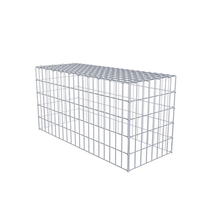 Anbaugabione Typ 3 100 cm x 50 cm x 40 cm (L x H x T), Maschenweite 5 cm x 10 cm, C-Ring