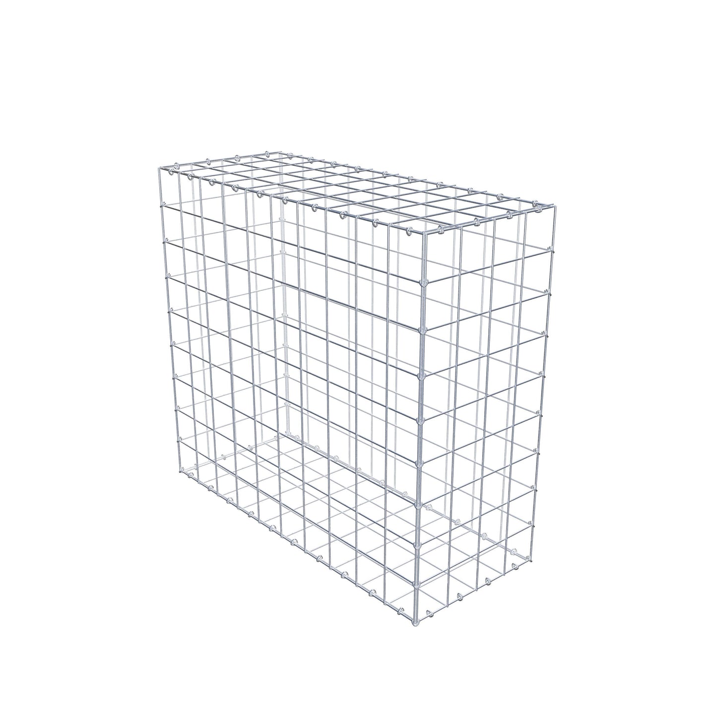 Gabion 100 cm x 90 cm x 40 cm (L x H x D), mesh size 10 cm x 10 cm, C-ring
