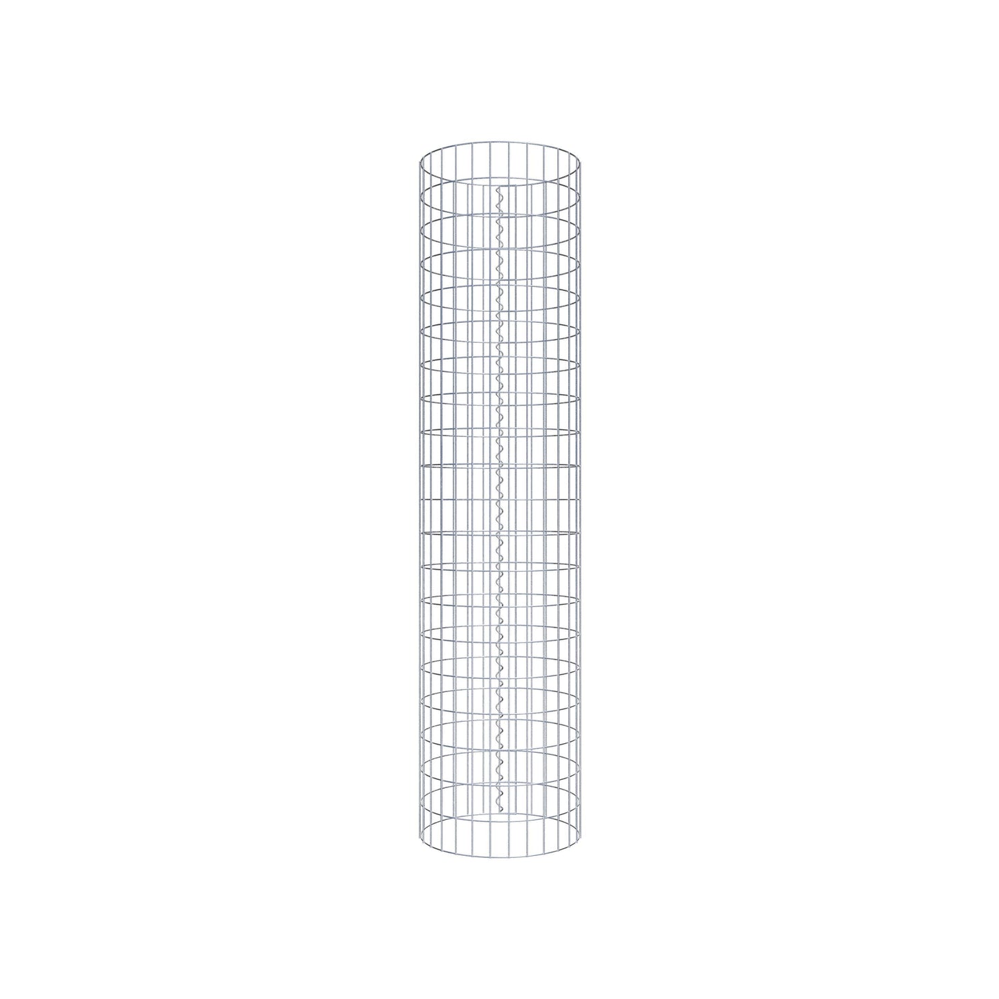 Colonne de gabion ronde 47 cm de diamètre, 200 cm de hauteur, mailles 5 cm x 10 cm