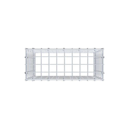 Monteret gabion type 3 50 cm x 50 cm x 20 cm (L x H x D), maskestørrelse 5 cm x 5 cm, C-ring