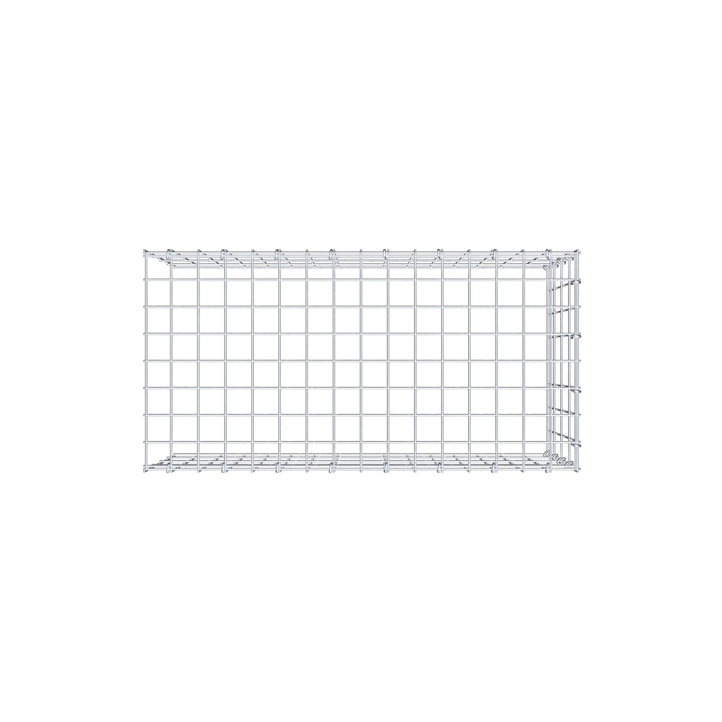 Fourche rapportée type 4 80 cm x 40 cm x 40 cm (L x H x P), mailles 5 cm x 10 cm, anneau C