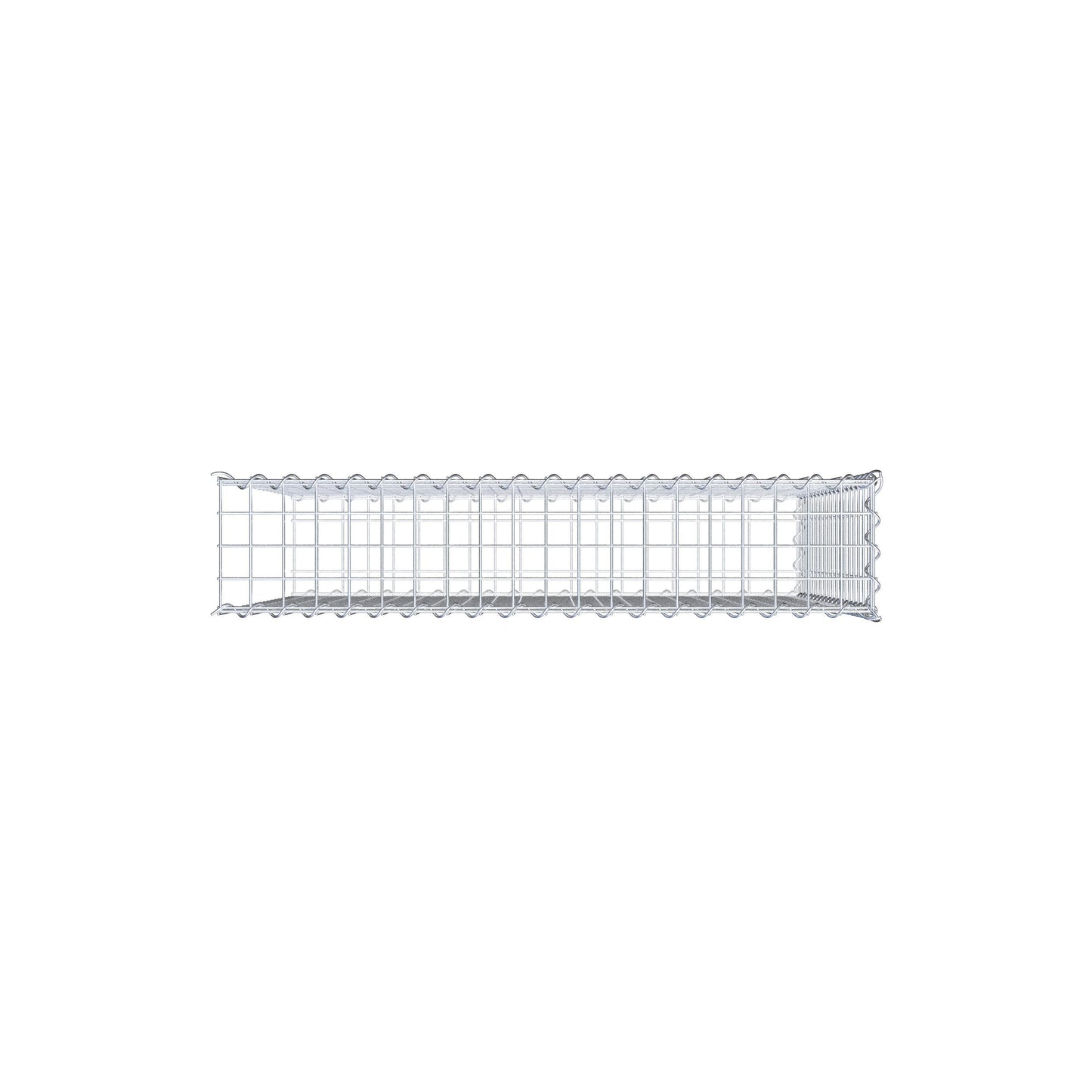 Gabbione aggiuntivo tipo 2 100 cm x 90 cm x 20 cm (L x H x P), maglia 5 cm x 5 cm, a spirale