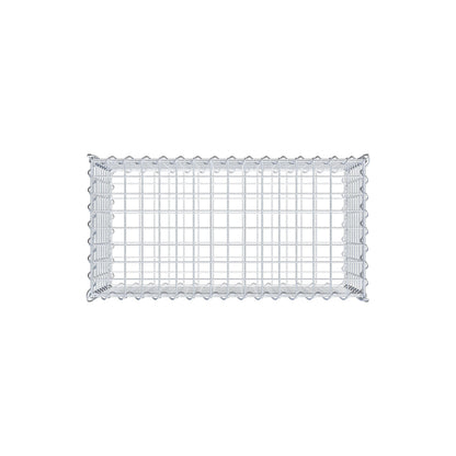 Gabbione 80 cm x 40 cm x 40 cm (L x H x P), maglia 5 cm x 5 cm, spirale