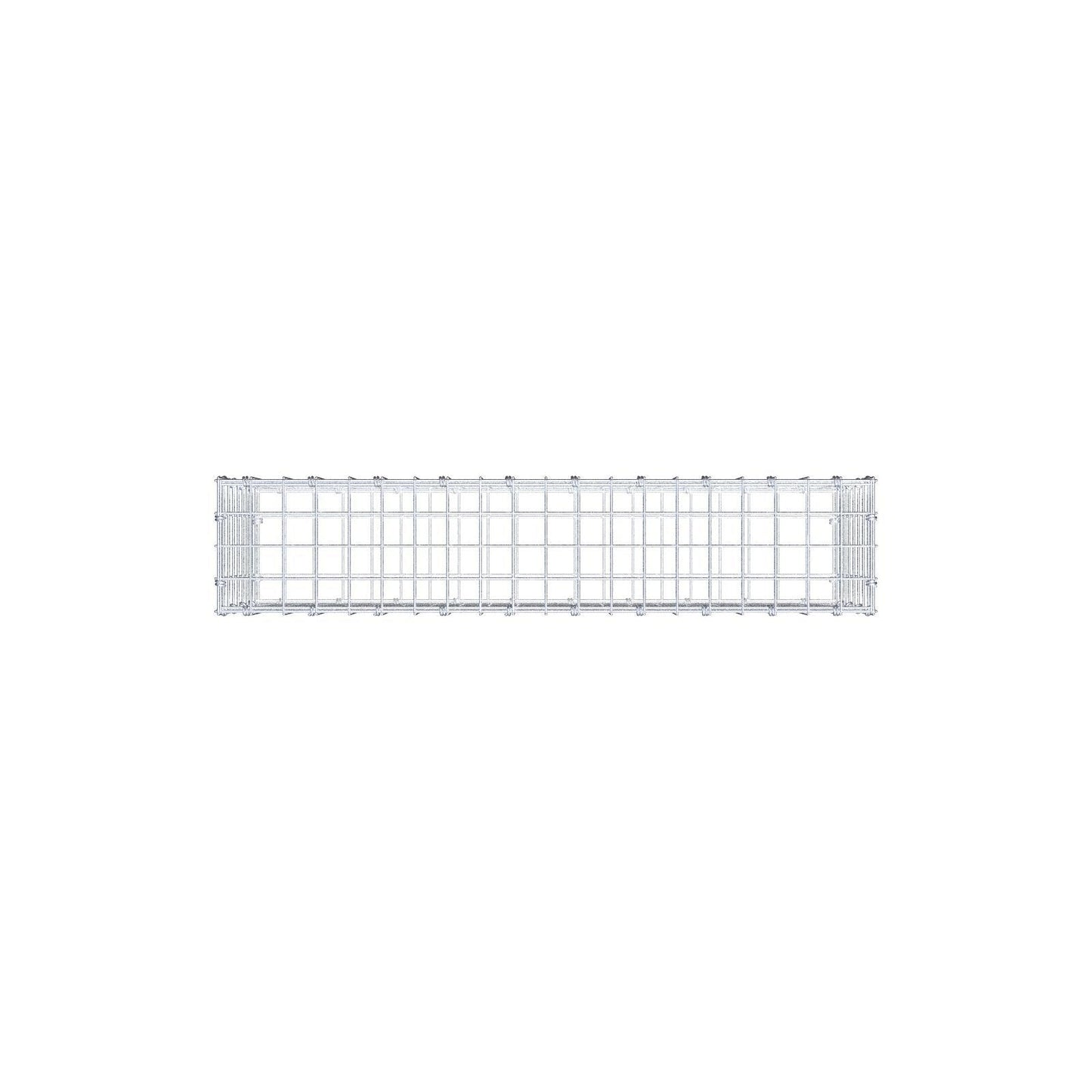 Gabbione 100 cm x 40 cm x 20 cm (L x H x P), maglia 5 x 5 cm, anello a spirale