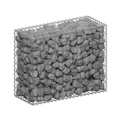 Gabion 100 cm x 80 cm x 40 cm (L x H x P), mailles 5 cm x 10 cm, spirale
