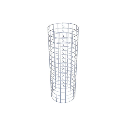Colonne de gabion ronde 27 cm de diamètre, 80 cm de hauteur, maille 5 cm x 5 cm