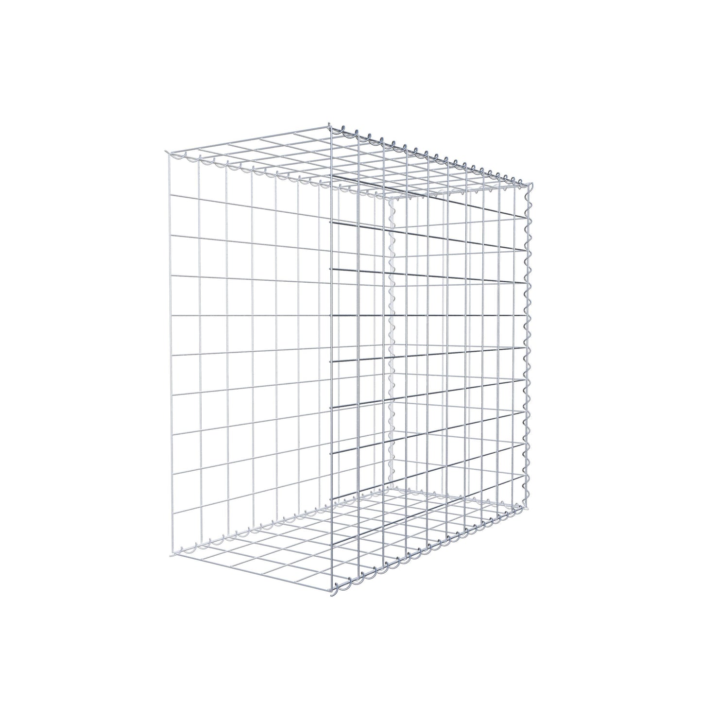 Grown-on gabion type 2 100 cm x 100 cm x 50 cm (L x H x D), mesh size 10 cm x 10 cm, spiral