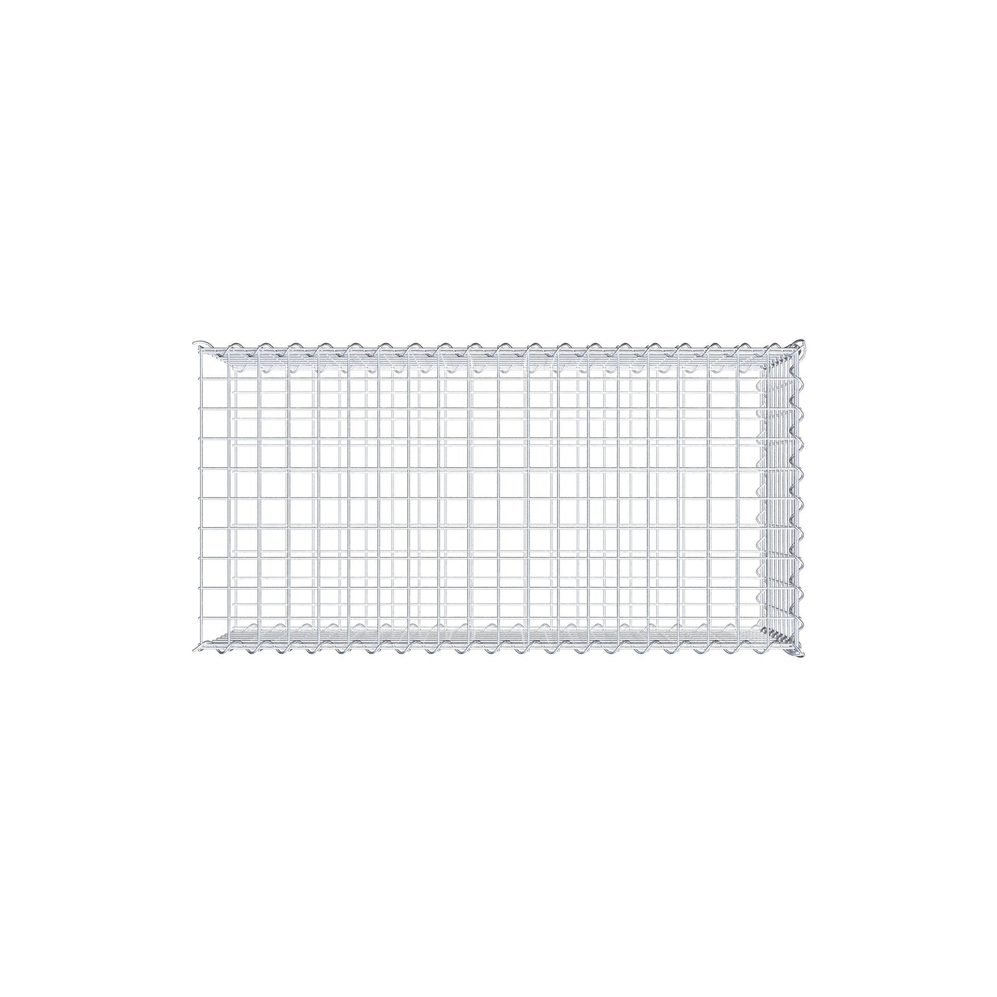 Extra gabion typ 2 100 cm x 40 cm x 50 cm (L x H x D), maskstorlek 5 cm x 5 cm, spiral