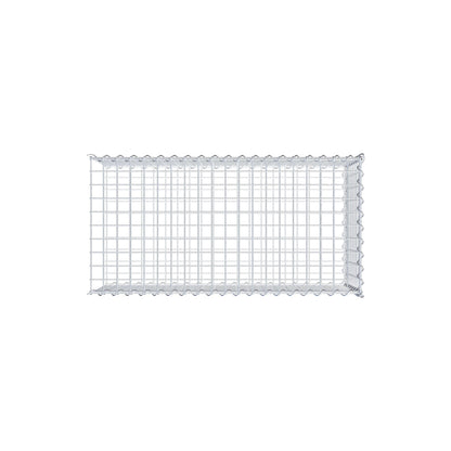 Extra gabion typ 2 100 cm x 40 cm x 50 cm (L x H x D), maskstorlek 5 cm x 5 cm, spiral