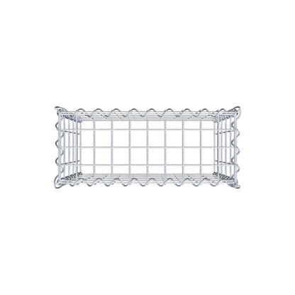 Anbaugabione Typ 3 50 cm x 50 cm x 20 cm (L x H x T), Maschenweite 5 cm x 10 cm, Spirale