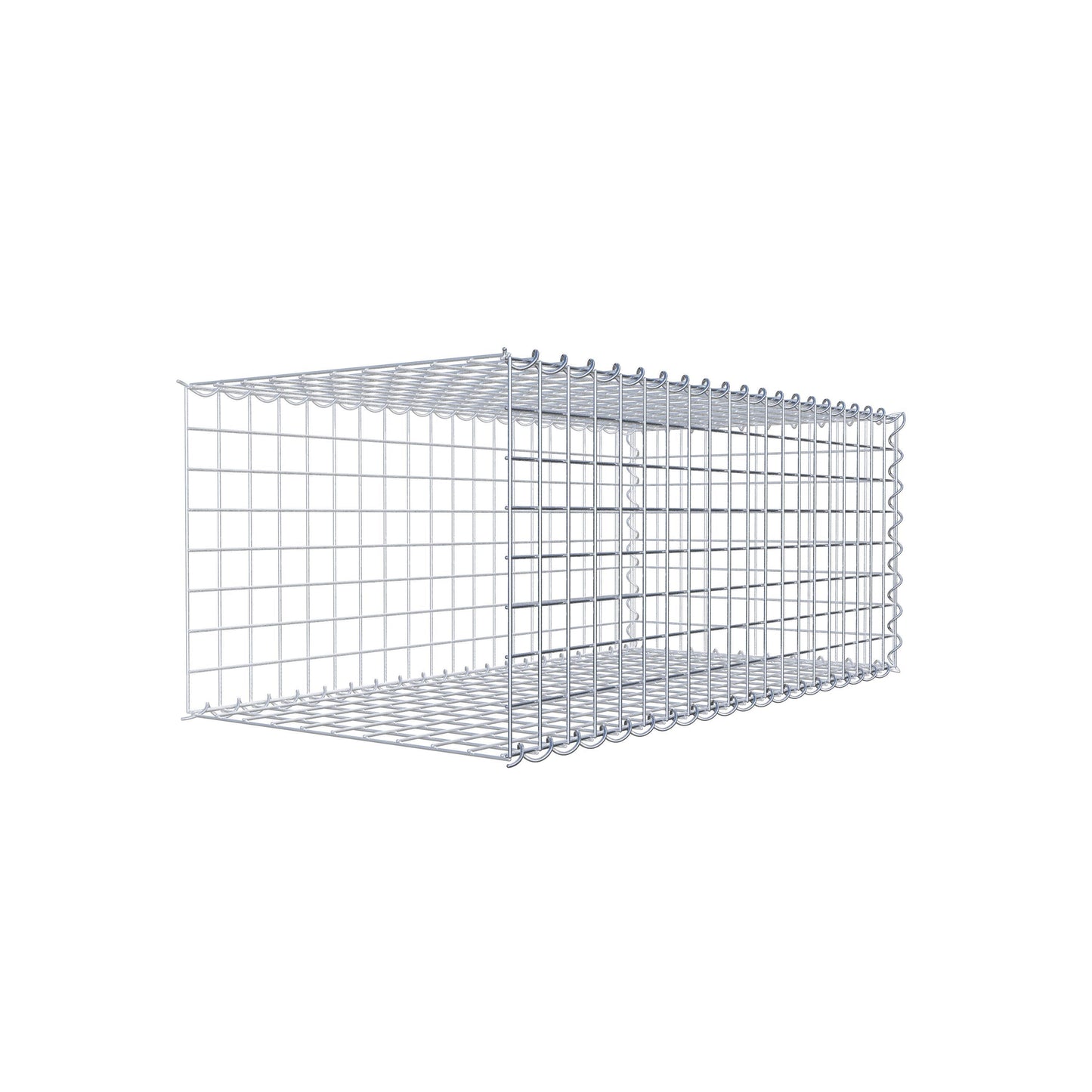 Extra gabion typ 2 100 cm x 40 cm x 50 cm (L x H x D), maskstorlek 5 cm x 5 cm, spiral