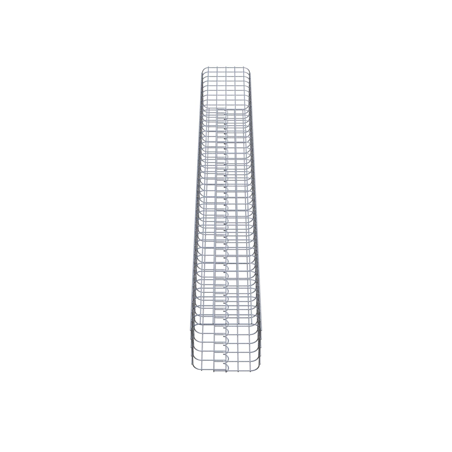Gabionensäule eckig feuerverzinkt, 27 cm x 27 cm, 200 cm Höhe, MW 5 cm x 5 cm
