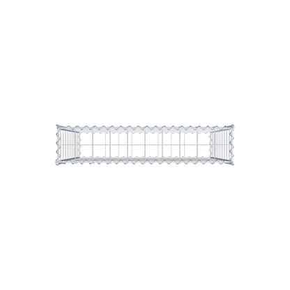 Gabion 100 cm x 100 cm x 20 cm (L x H x D), maskstorlek 10 cm x 10 cm, spiral