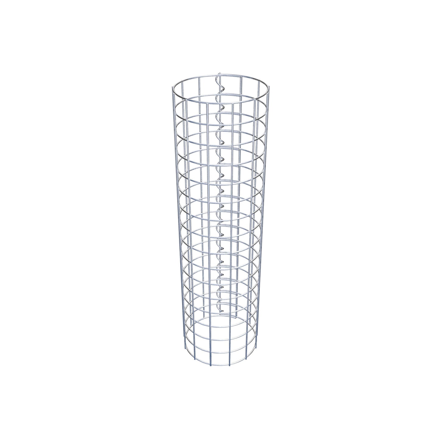 Colonna gabbionata rotonda 22 cm di diametro, 80 cm di altezza, maglia 5 cm x 5 cm