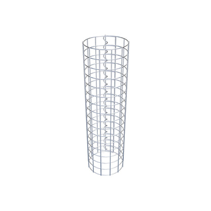 Colonna gabbionata rotonda 22 cm di diametro, 80 cm di altezza, maglia 5 cm x 5 cm