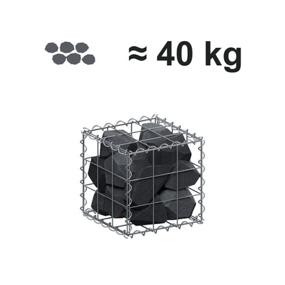 Gabion 30 cm x 30 cm x 30 cm (L x H x D), maskestørrelse 10 cm x 10 cm, spiral