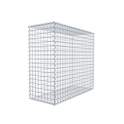 Gabbione 100 cm x 90 cm x 40 cm (L x H x P), maglia 5 cm x 5 cm, spirale