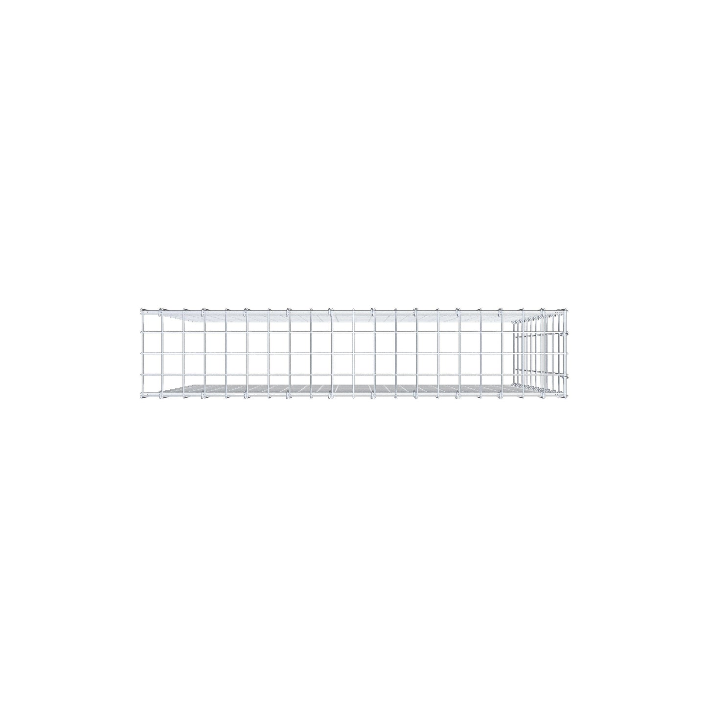 Gavión adicional tipo 4 100 cm x 100 cm x 20 cm (L x A x P), malla 5 cm x 10 cm, anillo en C