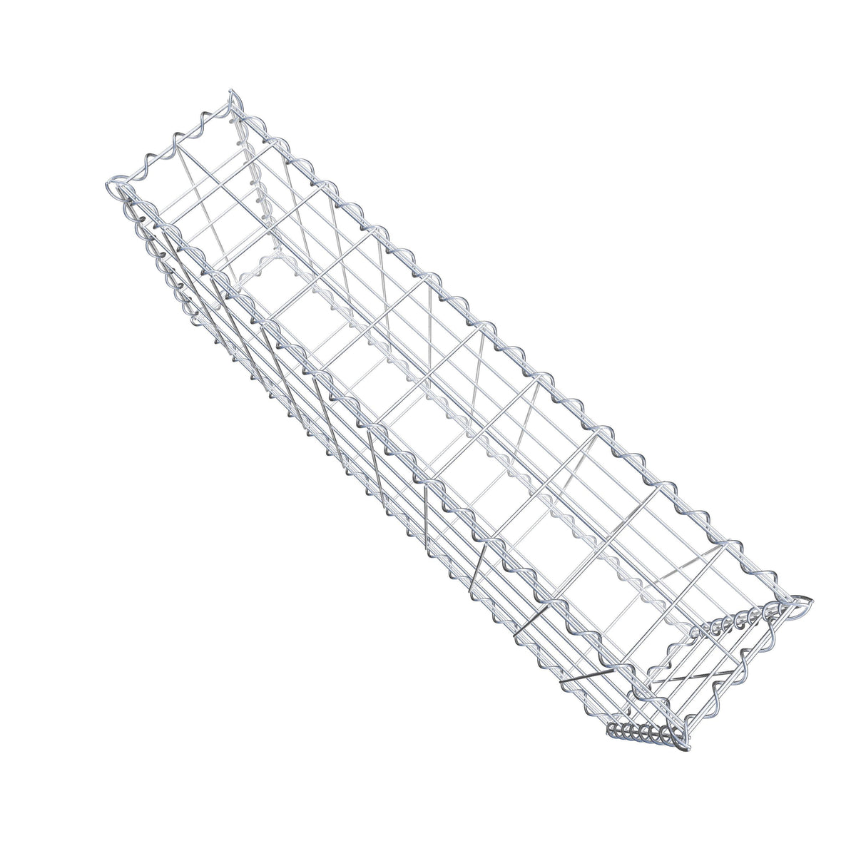 Gabion 100 cm x 40 cm x 20 cm (L x H x P), mailles 10 cm x 10 cm, spirale