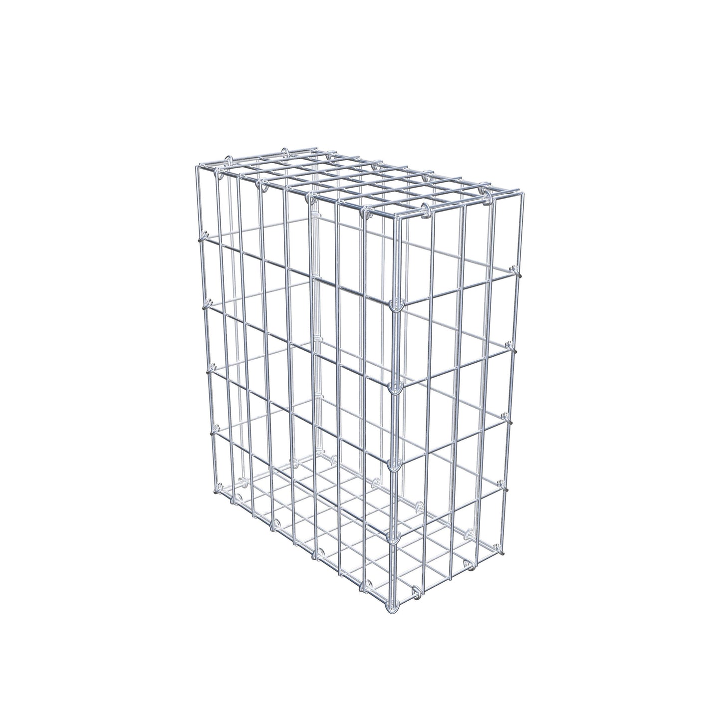 Schanskorf 50 cm x 40 cm x 20 cm (L x H x D), maaswijdte 5 cm x 10 cm, C-ring