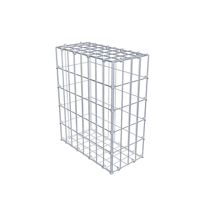 Schanskorf 50 cm x 40 cm x 20 cm (L x H x D), maaswijdte 5 cm x 10 cm, C-ring