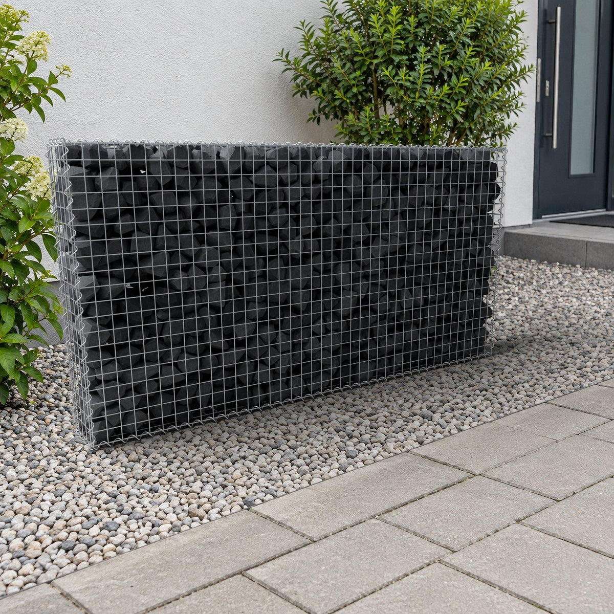 Gabion 200 cm x 100 cm x 20 cm (L x H x P), mailles 5 cm x 5 cm, spirale