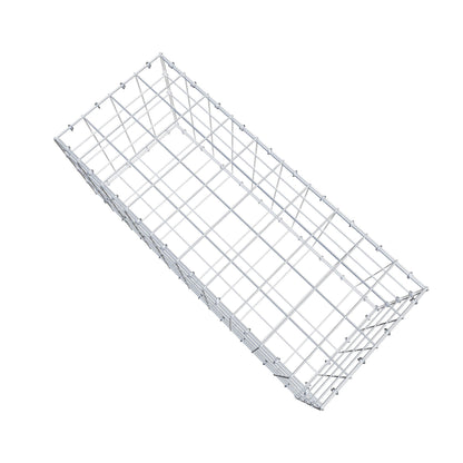 Gavión 100 cm x 40 cm x 40 cm (L x A x P), malla 10 cm x 10 cm, anillo en C