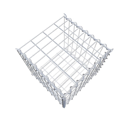 Opvokset gabion type 2 40 cm x 40 cm x 40 cm (L x H x D), maskestørrelse 5 cm x 10 cm, spiral