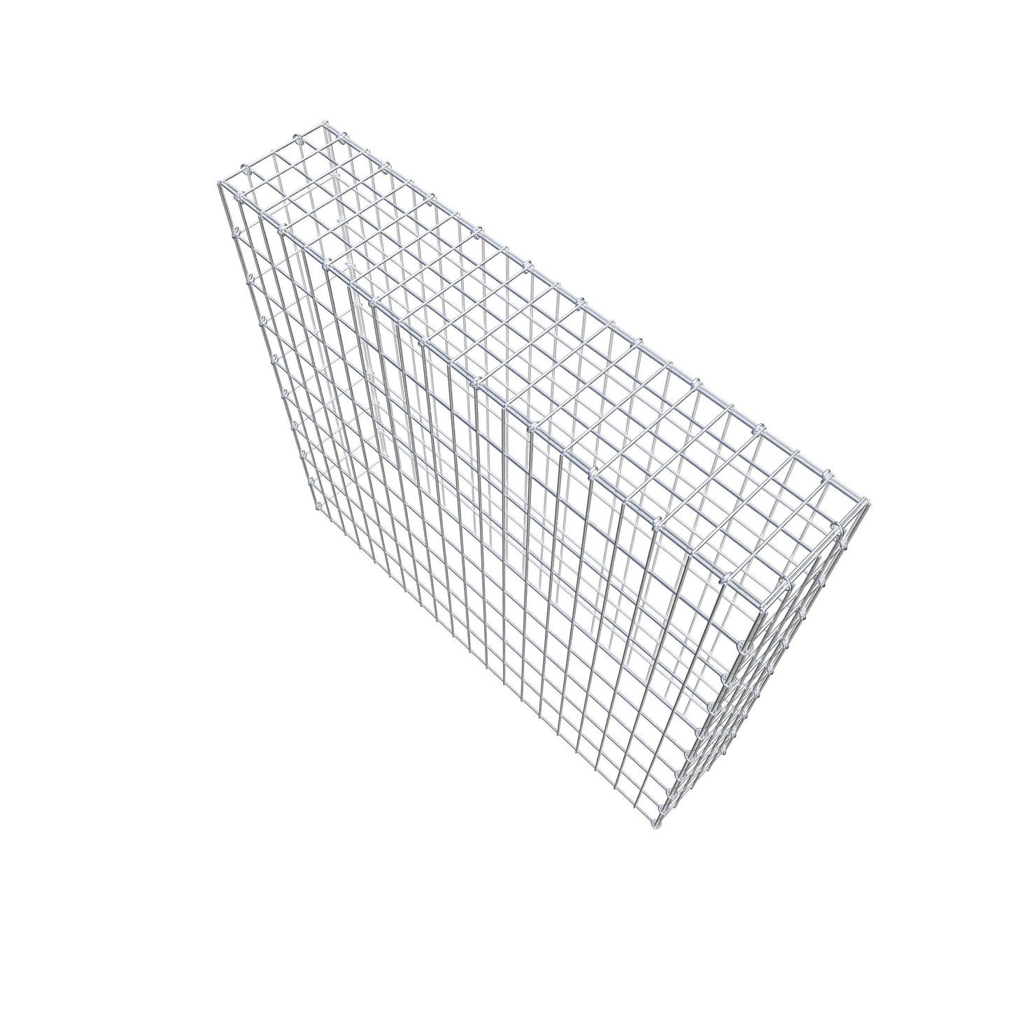 Gabbione aggiuntivo di tipo 3 100 cm x 90 cm x 20 cm (L x H x P), maglia 5 cm x 10 cm, anello a C