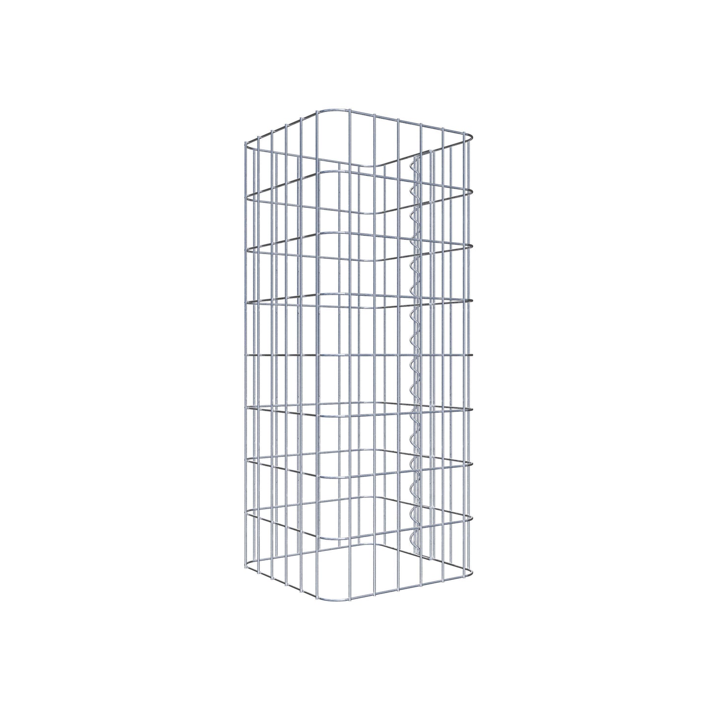 Gabionensäule eckig 32 cm x 32 cm, 80 cm Höhe, MW 5 cm x 10 cm