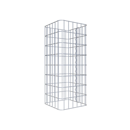 Gabionensäule eckig 32 cm x 32 cm, 80 cm Höhe, MW 5 cm x 10 cm